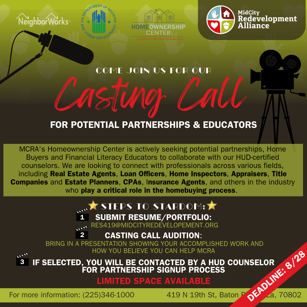 MCRA’s Casting Call for Industry Professionals